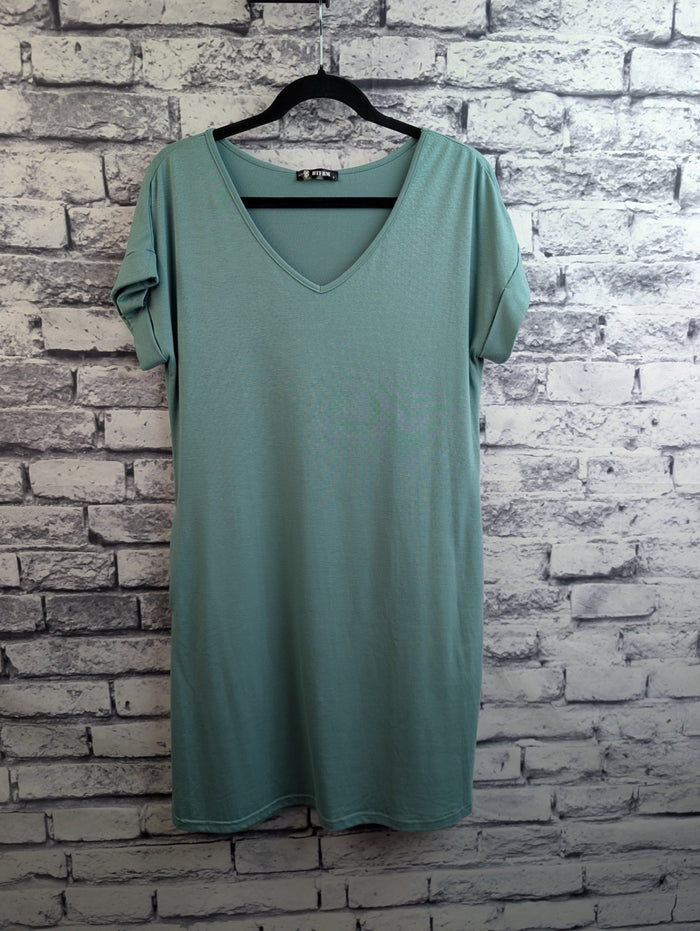 BTFBM Teal T-Shirt Dress
