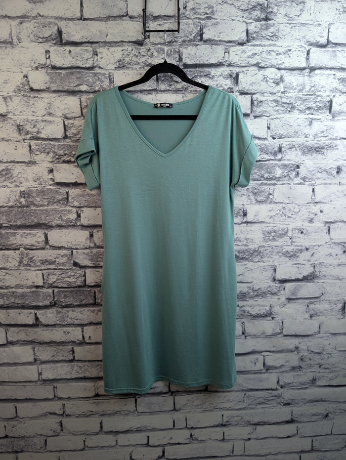 BTFBM Teal T-Shirt Dress