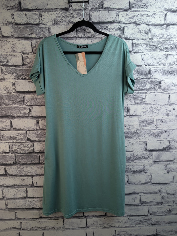 BTFBM Teal T-Shirt Dress