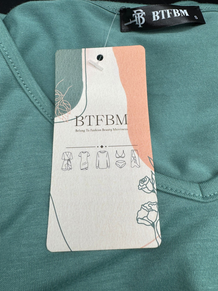 BTFBM Teal T-Shirt Dress