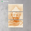 Buddha by BuddhArt 3-Piece Canvas