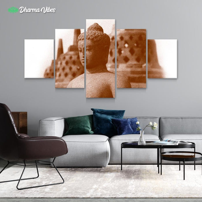 Buddha Guardian by BuddhArt 5-Piece Canvas