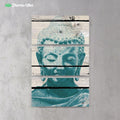 Buddha Ingrained 5 by BuddhArt 3-Piece Canvas