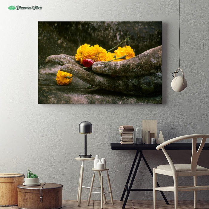 Buddha Offerings by BuddhArt 1-Piece Canvas