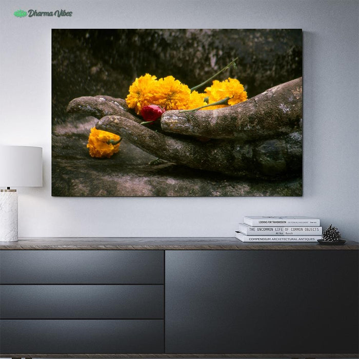 Buddha Offerings by BuddhArt 1-Piece Canvas