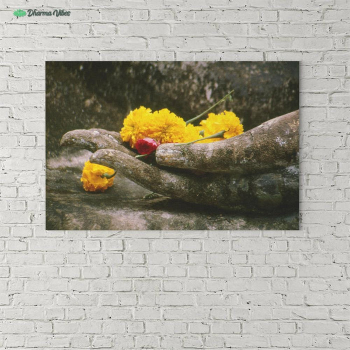 Buddha Offerings by BuddhArt 1-Piece Canvas