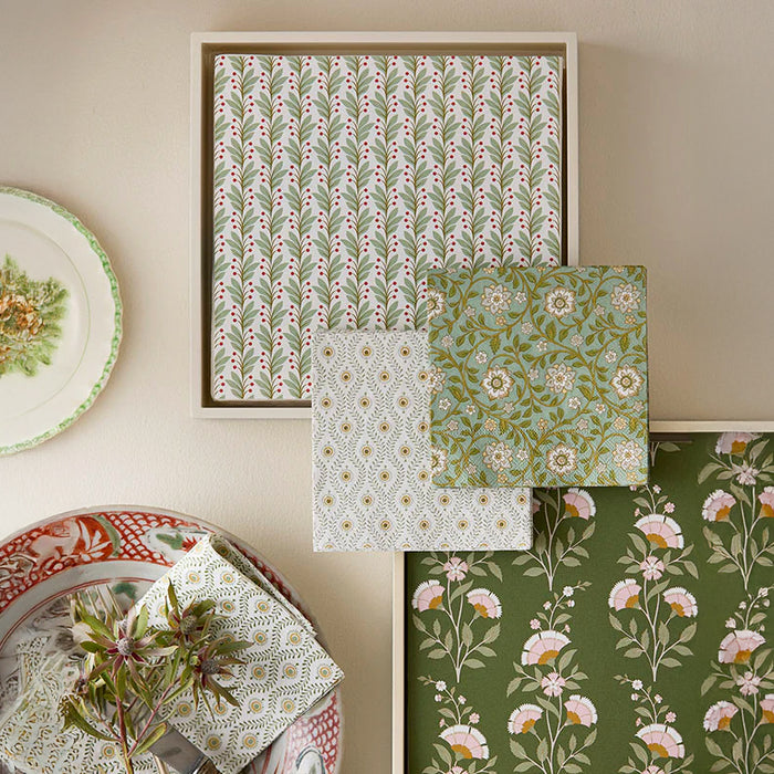 Bungalow Denmark Napkins ~ Green Shades | New Zealand Delivery | Sabato Auckland
