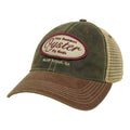 Burgundy/Grey Legacy Old Favorite Trucker Hat With Oyster Patch
