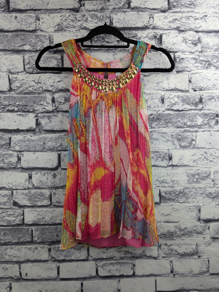 Caché Silk Sleeveless Top