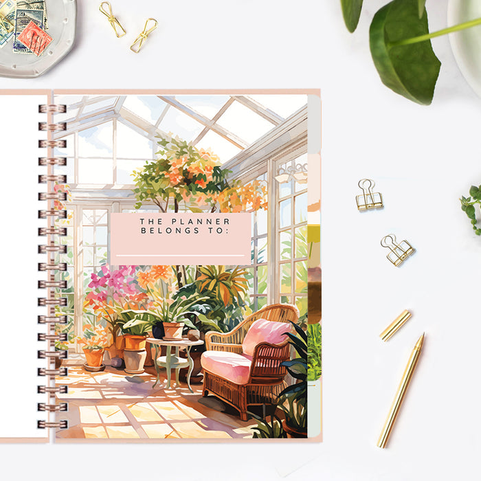 Cancer Celestial Emblem — Undated Planner + Sticker Book