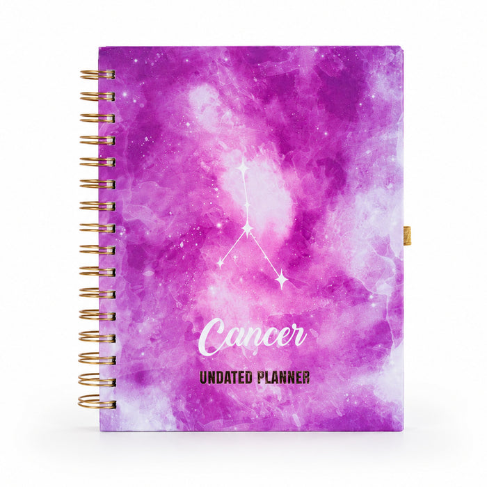 Cancer Watercolour Constellation — Undated Planner + Sticker Book