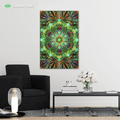 CANNDALA - CANNABIS MANDALA ORIGINAL by YantrArt Design 1-Piece Canvas