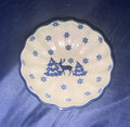 Ceramika Artystyczna Reindeer Small Scalloped Bowl - Shape 023 - Pattern Reindeer (1931)