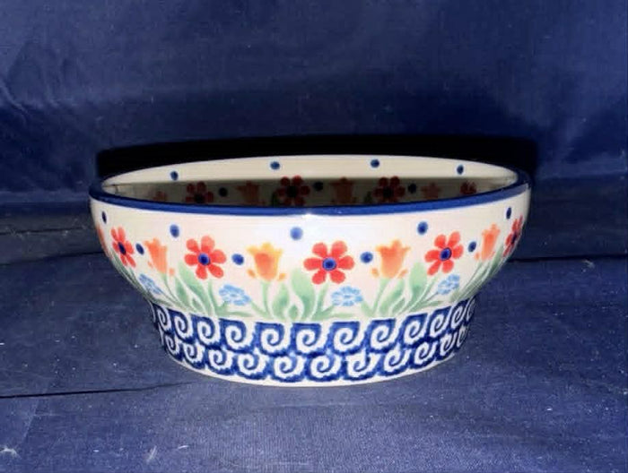 Ceramika Artystyczna Renee's Garden Small Pedestal Bowl - Shape: D64 - Pattern: Renee's Garden (1535X)