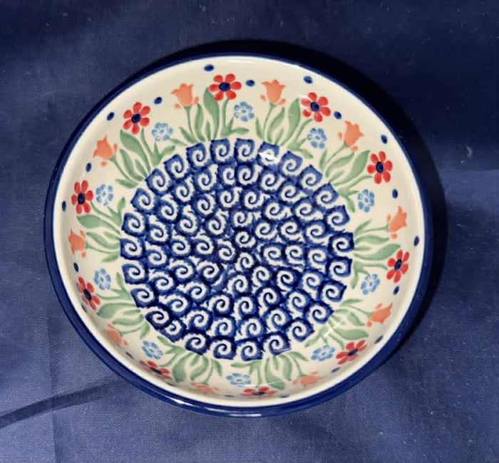 Ceramika Artystyczna Renee's Garden Small Pedestal Bowl - Shape: D64 - Pattern: Renee's Garden (1535X)