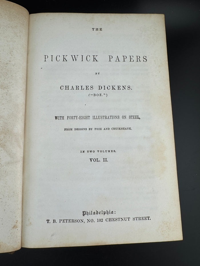 Charles Dickens - Pickwick Papers Volume II