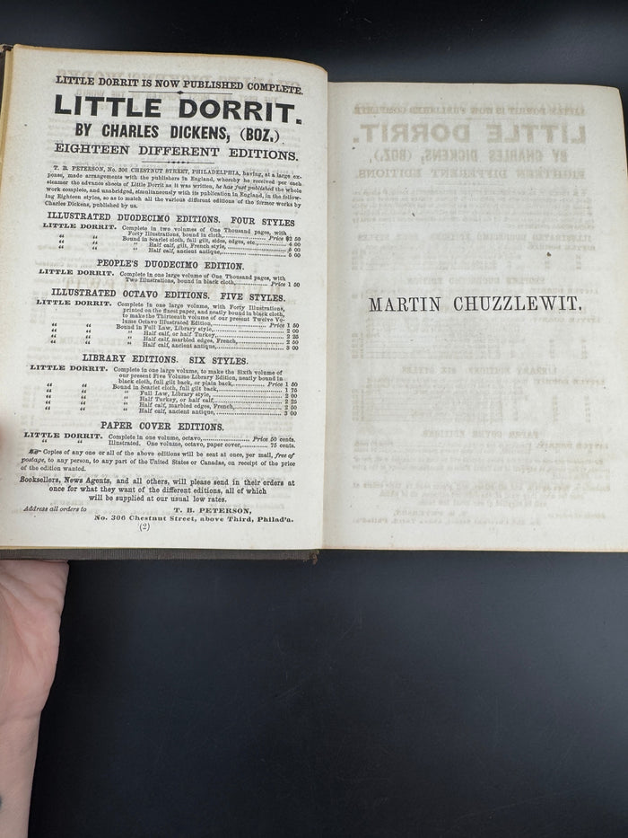 Charles Dickens Martin Chuzzlewit Vol I