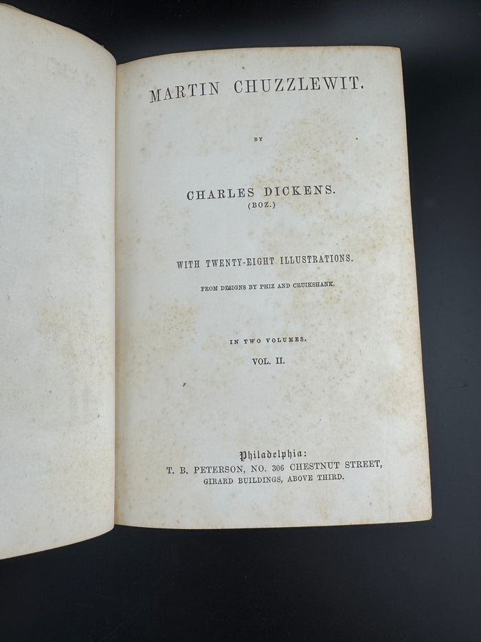 Charles Dickens Martin Chuzzlewit Vol II