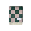 Checkerboard Green Pink Blanket - Rugs by Roo