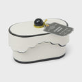 Cherie 5.5oz Porcelain Ceramic Dish with Black Accents Black Fig & Olive
