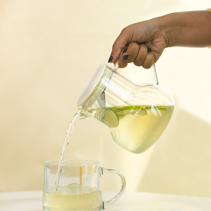Chic Glass Teapot with Inbuilt Strainer