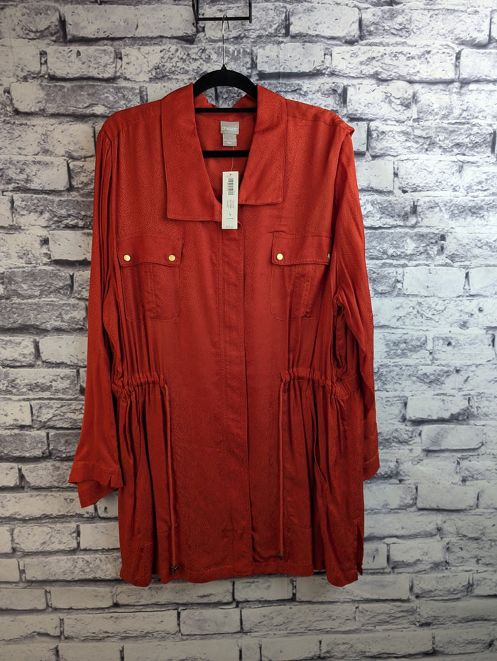 Chico's Orange Snakeskin Tunic