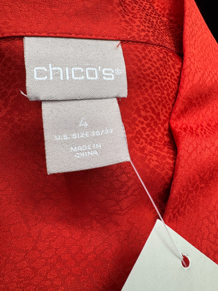 Chico's Orange Snakeskin Tunic