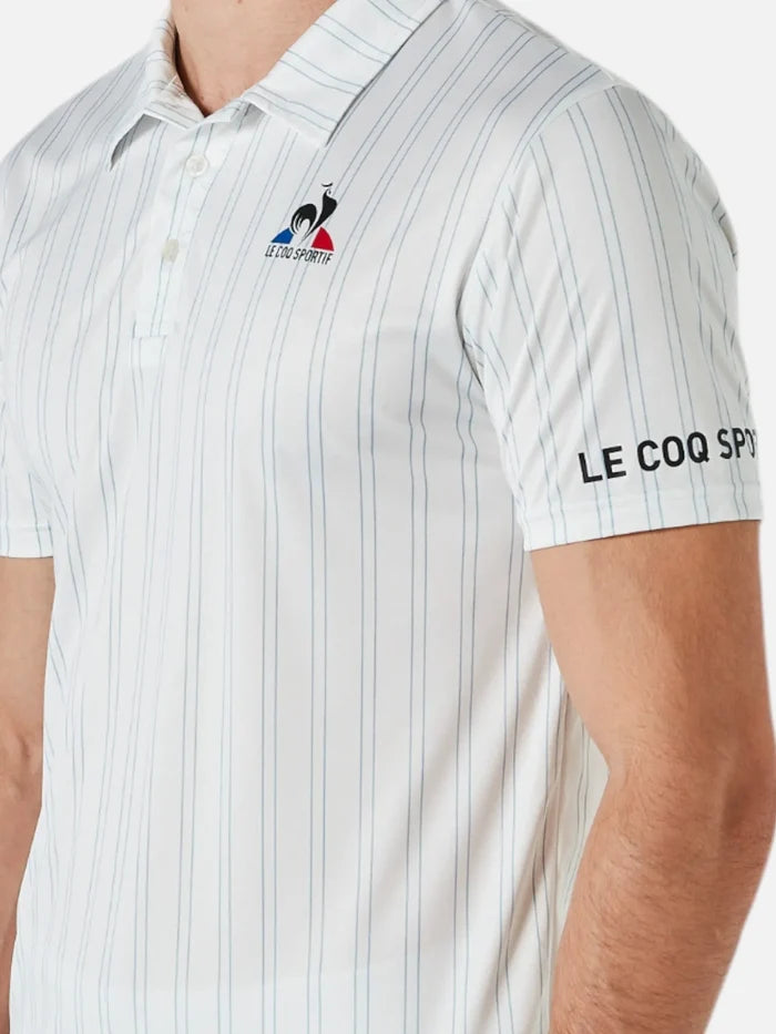 Chomba Le Coq Sportif Tennis Stripe Polo Blanco