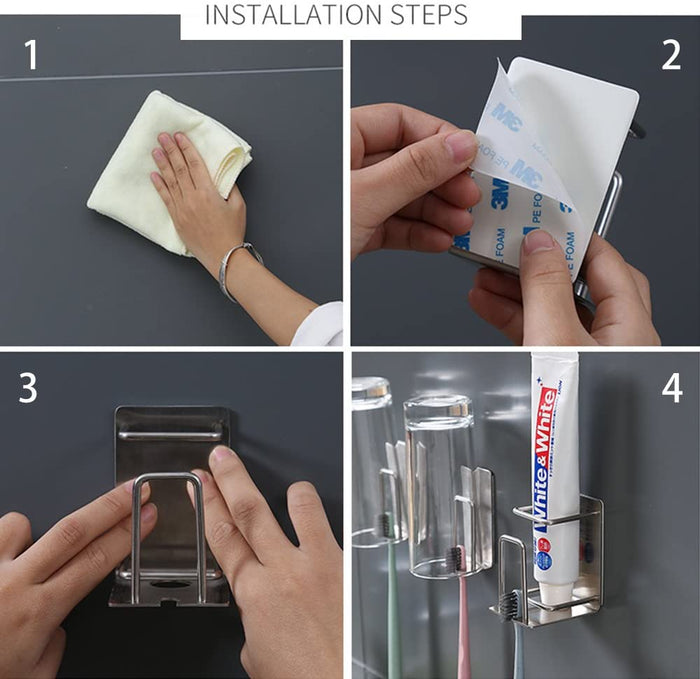 Chome Toothbrush Holder
