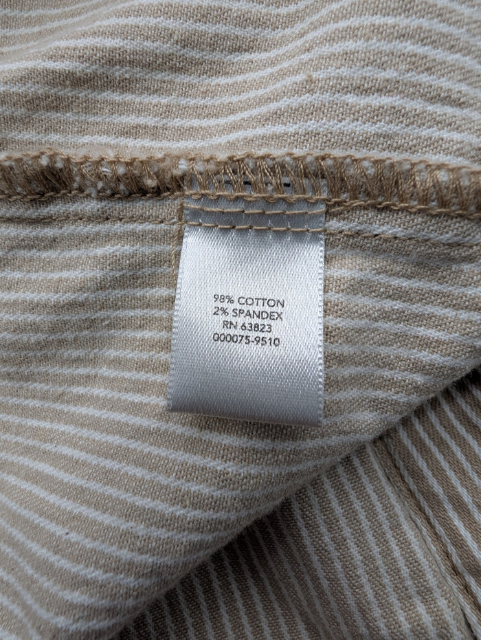 cj banks Tan Striped Jacket