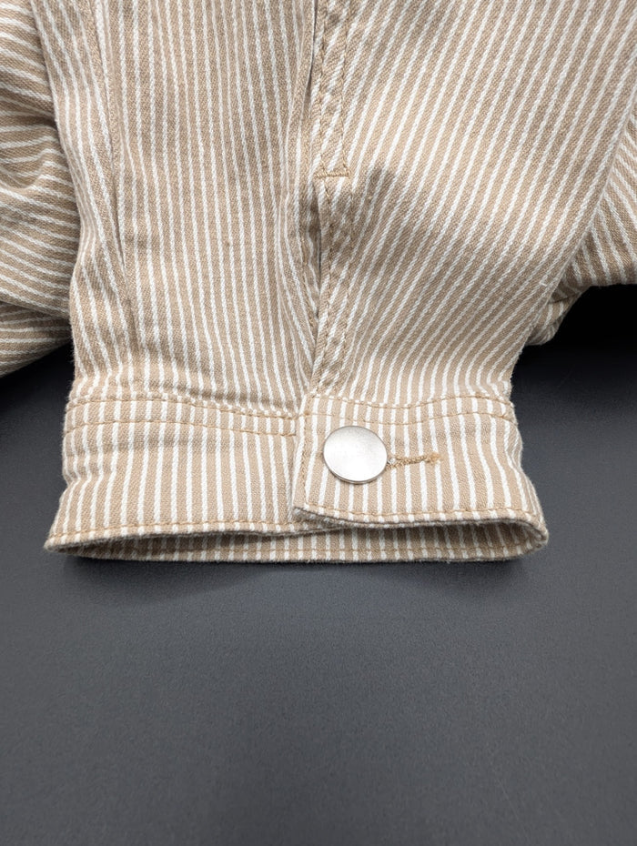 cj banks Tan Striped Jacket