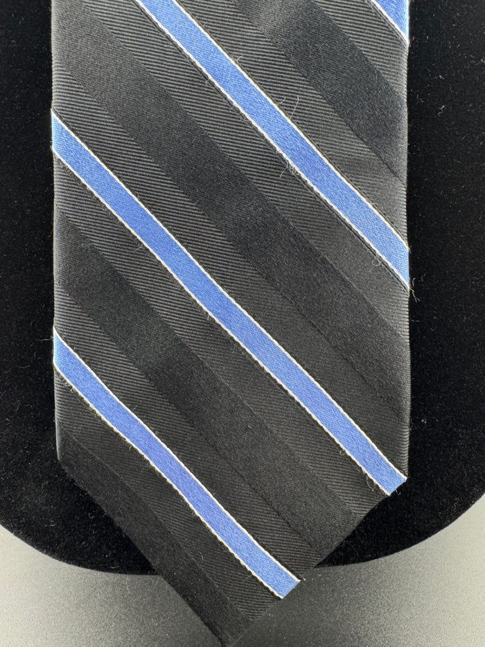 Classic Black & Light Blue Tommy Hilfiger Necktie