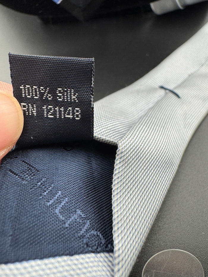 Classic Black & Light Blue Tommy Hilfiger Necktie