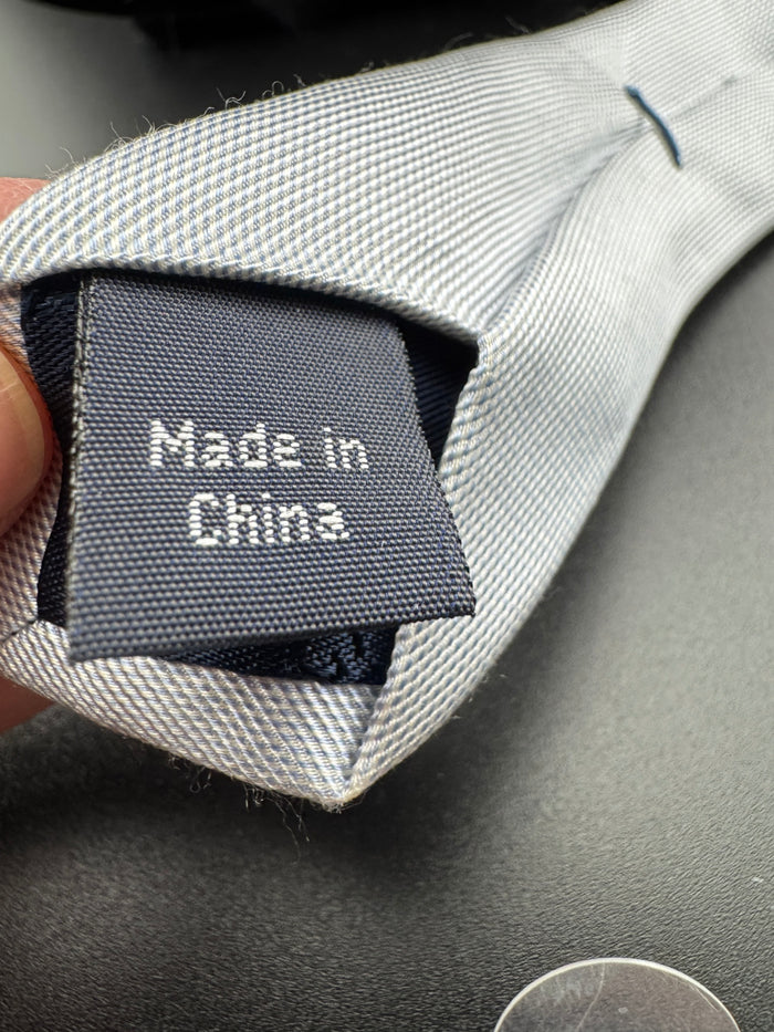 Classic Black & Light Blue Tommy Hilfiger Necktie