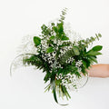 Classic Wedding Greenery Flower Bouquet Close Up - Image