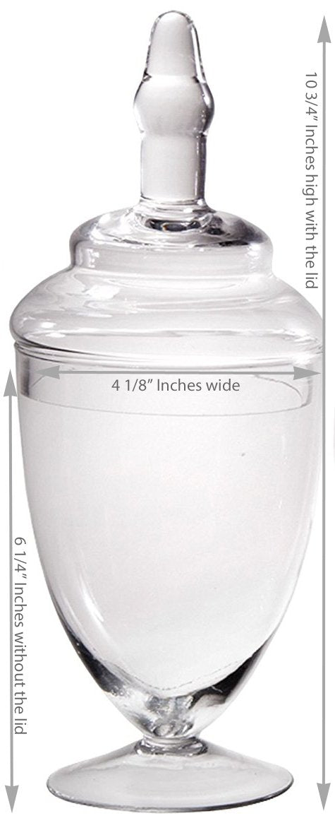 Clear Glass Apothecary Bowls - Set of 3