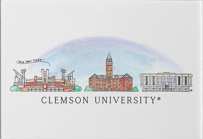 Clemson Skyline Print