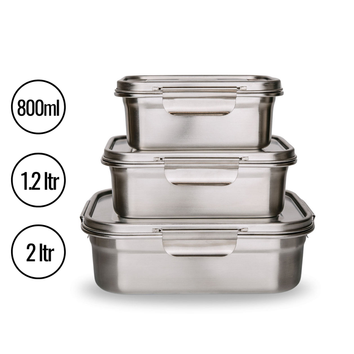 Clip & Seal Lunchbox - Set of Three