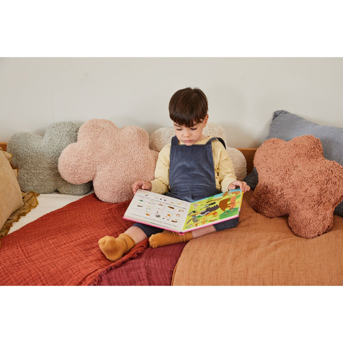 Clouds Chestnut Floor Cushion - Rugs by Roo