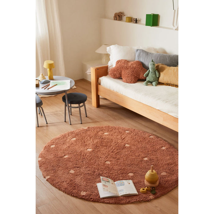 Clouds Chestnut Floor Cushion - Rugs by Roo