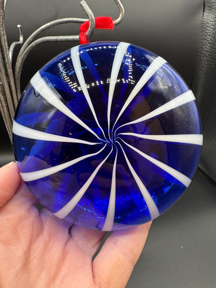 Cobalt Handblown Glass Ornament
