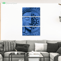 Cold mandala budhha by McAshe 3-Piece Canvas  Art