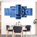 Cold Mandala Budhha by McAshe 5-Piece Canvas Art