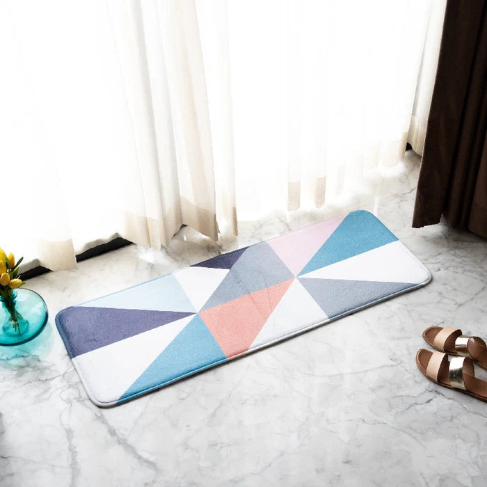 Colorful Angles Soft Feel Long Mat Runner Long Mats June Trading