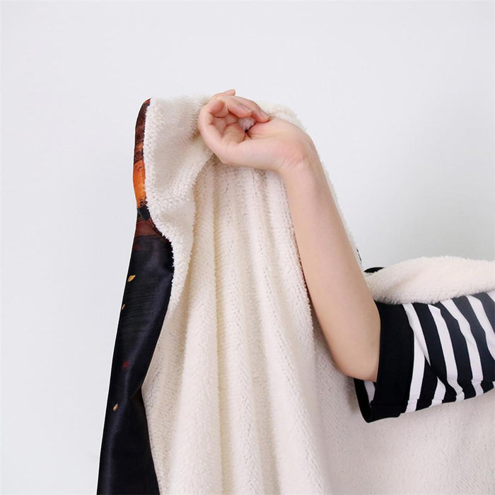 Colorful Buddha Meditation by Mcashe Hooded Blanket