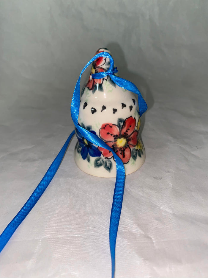 Colorful Flower with Red Mask Santa Ornament - Pattern Colorful Flower