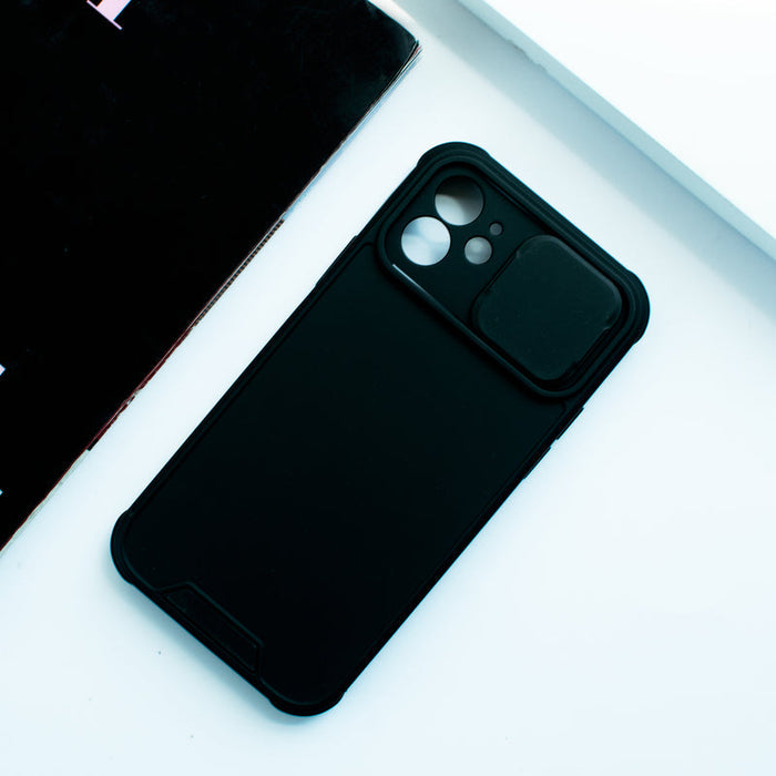 Colour Me Vivid Camera Slider Apple iPhone 12 Cover iPhone 12 June Trading Onyx Black