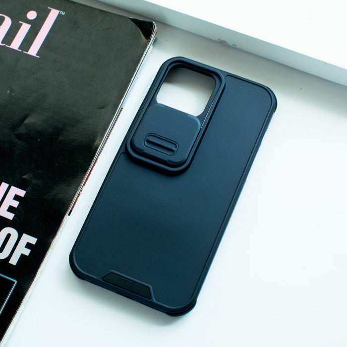Colour Me Vivid Camera Slider Apple iPhone 13 Pro Max Cover iPhone 13 Pro Max June Trading Midnight Blue