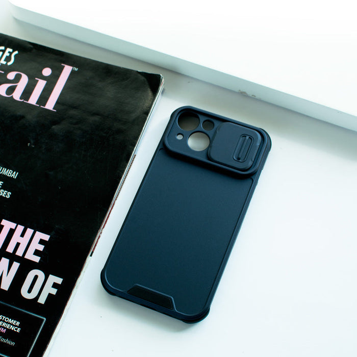Colour Me Vivid Camera Slider Apple iPhone 14 Cover iPhone 14 June Trading Midnight Blue