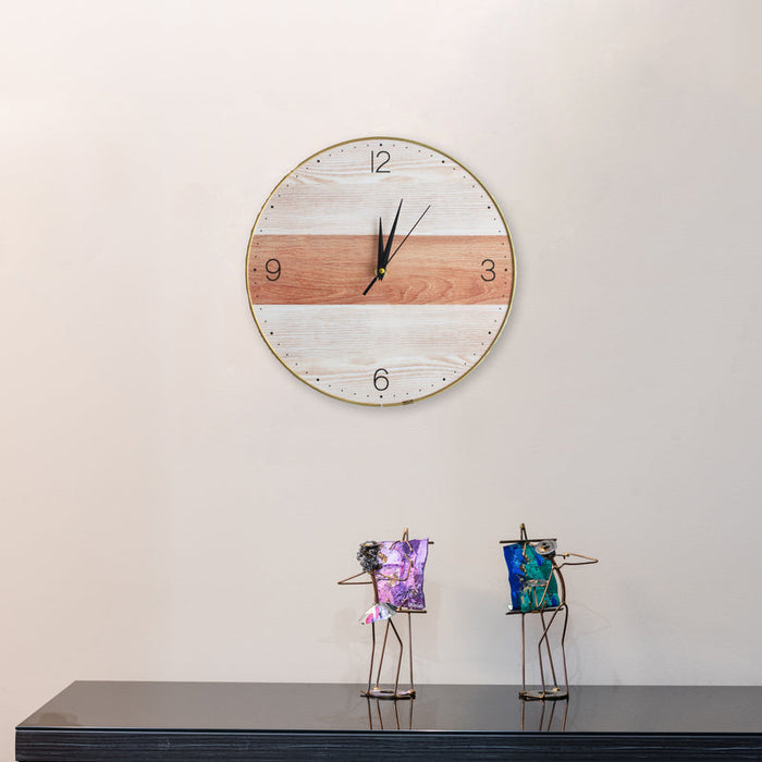 Colour Panelled Premium Wall Clock Wall Clocks June Trading